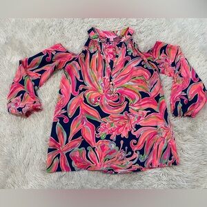 Lilly Pulitzer Sunny Shoulder Elsa Top - Size XS